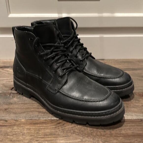 TIMBERLAND MEN\'S PORT UNION MOC-TOE WATERPROOF BOOTS SIZE 9